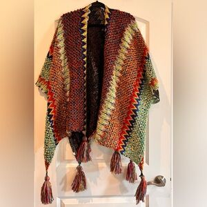 Multicolor Knit Tassel Sweater